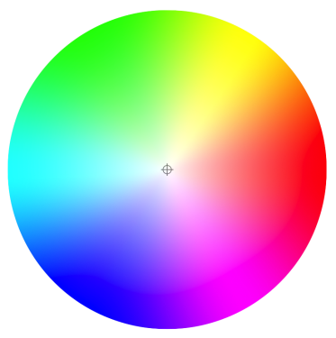 Circular color wheel